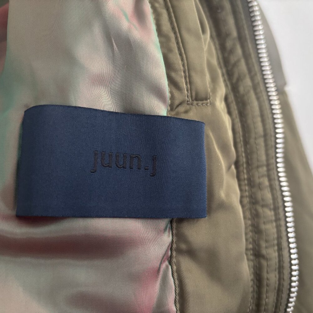 $4000 Juun.J Olive Green N2-B Flight Bomber Jacket Fur Hood - Medium - Large - Picture 9 of 15